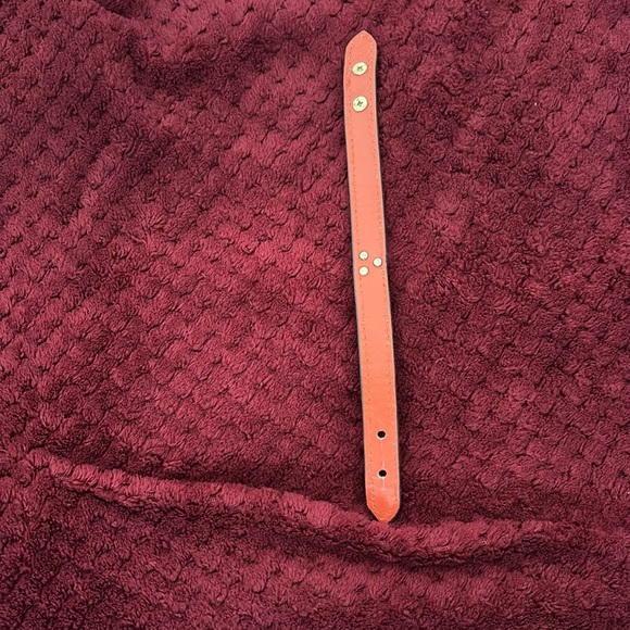 Checkered Brown faux Leather monogram  Bracelet - Picture 3 of 5